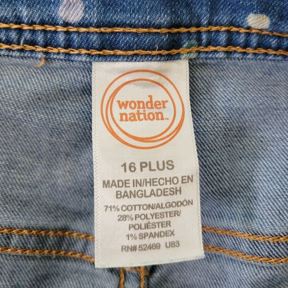 Wonder Nation | 2 Denim shorts | Girls 16 Plus - Picture 8 of 8